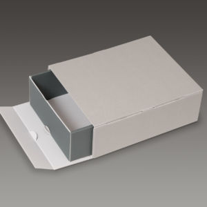 scatola automontante con vassoio di apertura